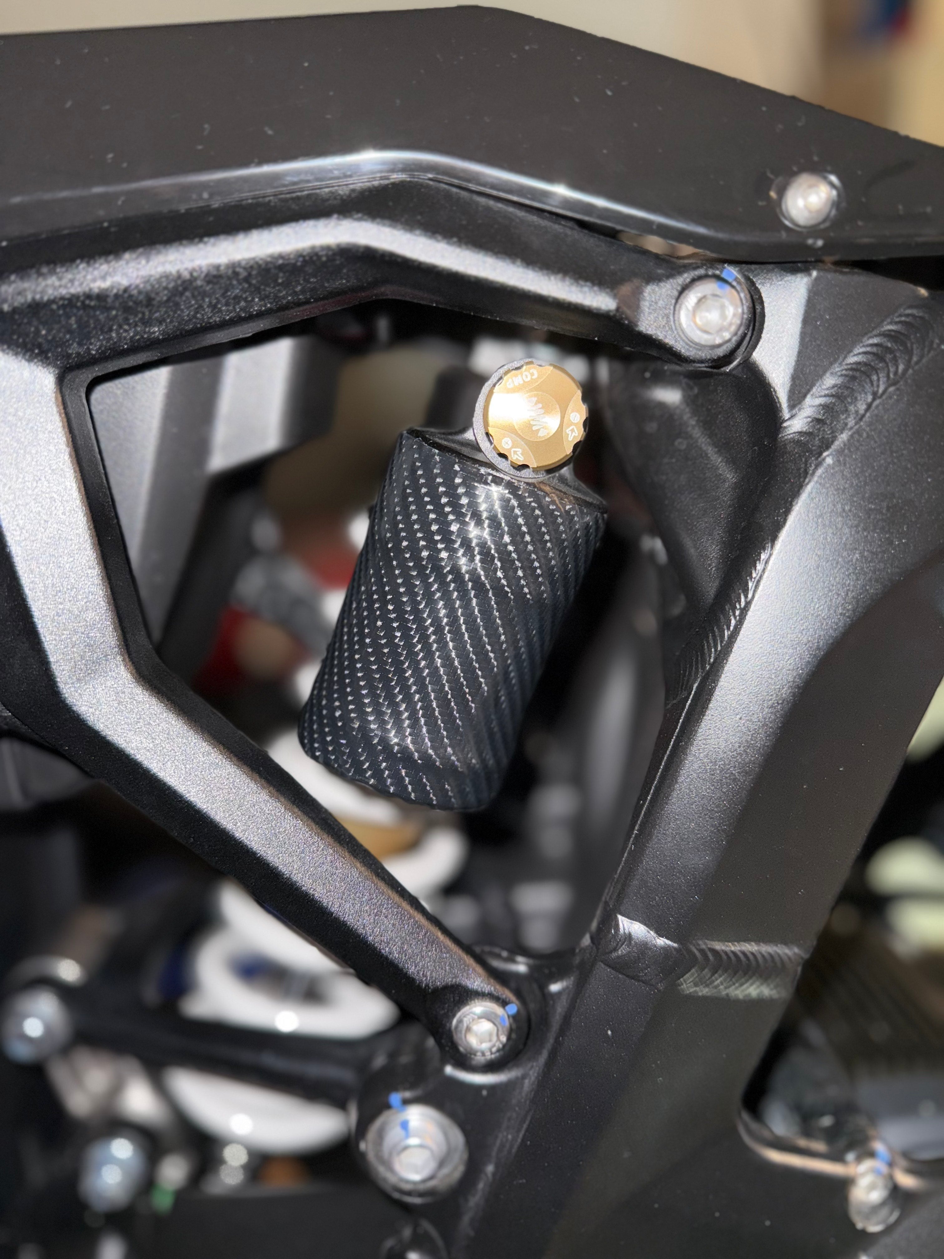 Pre Cut Surron Ultra Bee Rear Shock Carbon Fiber Wrap